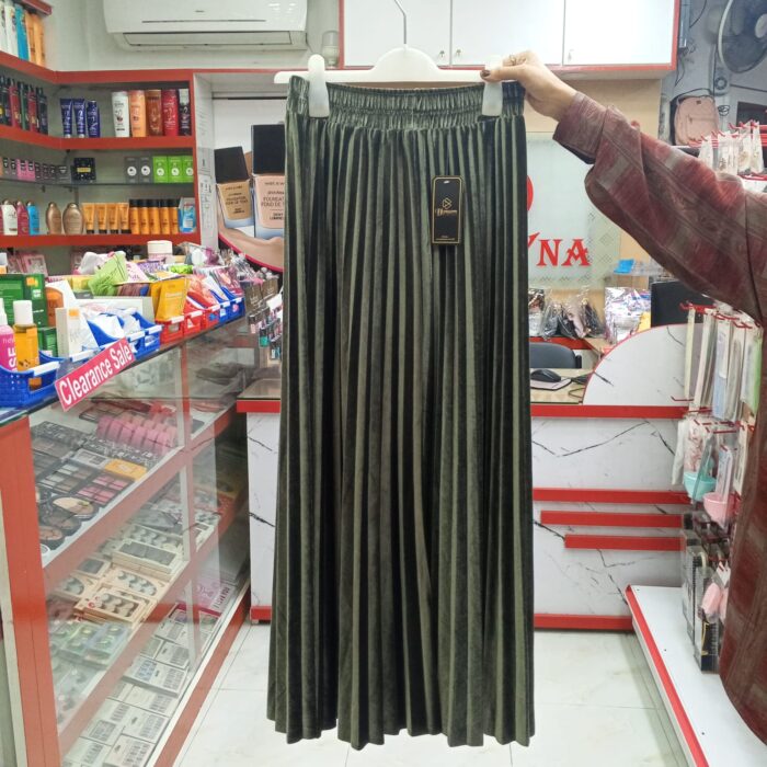 Velvet Pleated Skirt (Series-1) - Image 2