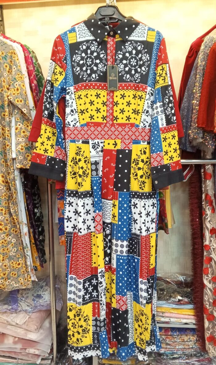 Printed Long Dress - Image 2