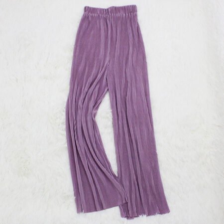 1 Colour Pleated Mopping Pant (Light purple)