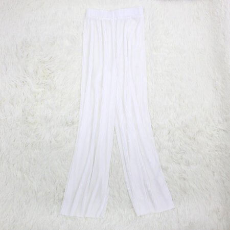 1 Colour Pleated Mopping Pant (White )
