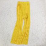 1 Colour Pleated Mopping Pant (Yellow)