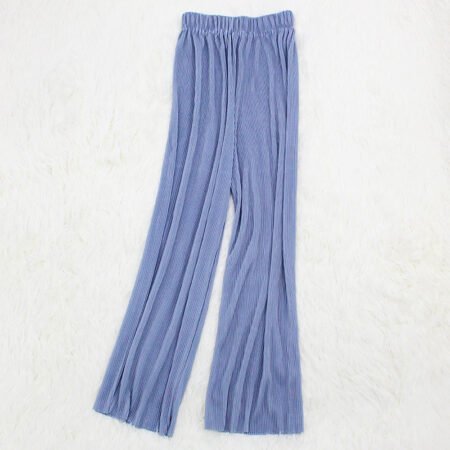 1 Colour Pleated Mopping Pant (Sky Blue)