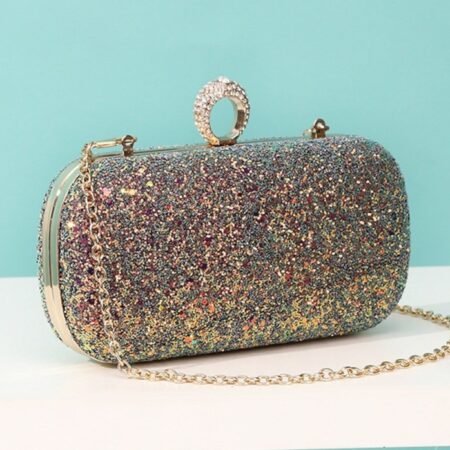 New Fashion Small Fresh Temperament Ladies Chain Clutch ( Multi Color)
