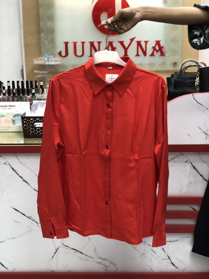 1 Colour Formal Shirt ( Red ) - Image 2