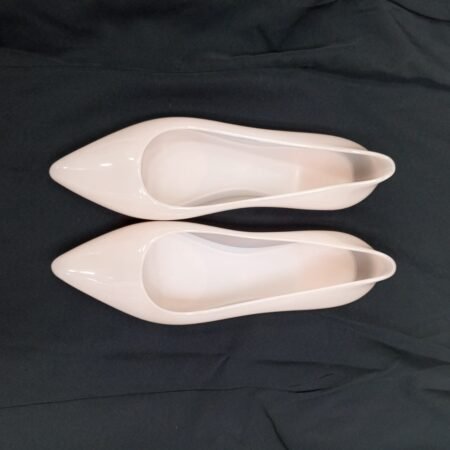 Women's Shallow Mouth Fashionable Solid Color Flat Shoes (Light Pink)