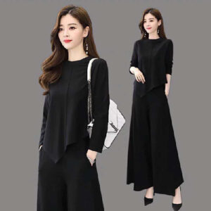 1 Colour Loose Pattern 2pcs Set Tringale Ones (Black)