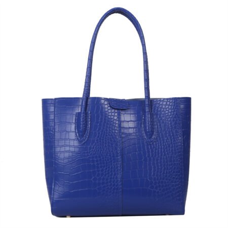 Large-Capacity New Trend Fashion Casual Commuting Portable Tote Bag (Blue)