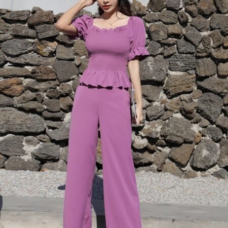 2pcs Crop Top Set ( Light Purple)