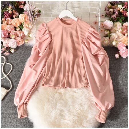 Bubble Top 1 Color (Pink )