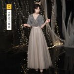 Ash Sequin Velvet Pattern Dress
