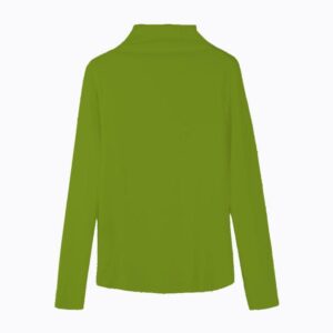 Half Turtle Neck Long Sleeve Slim Fit Stretchable T-shirt (Green)