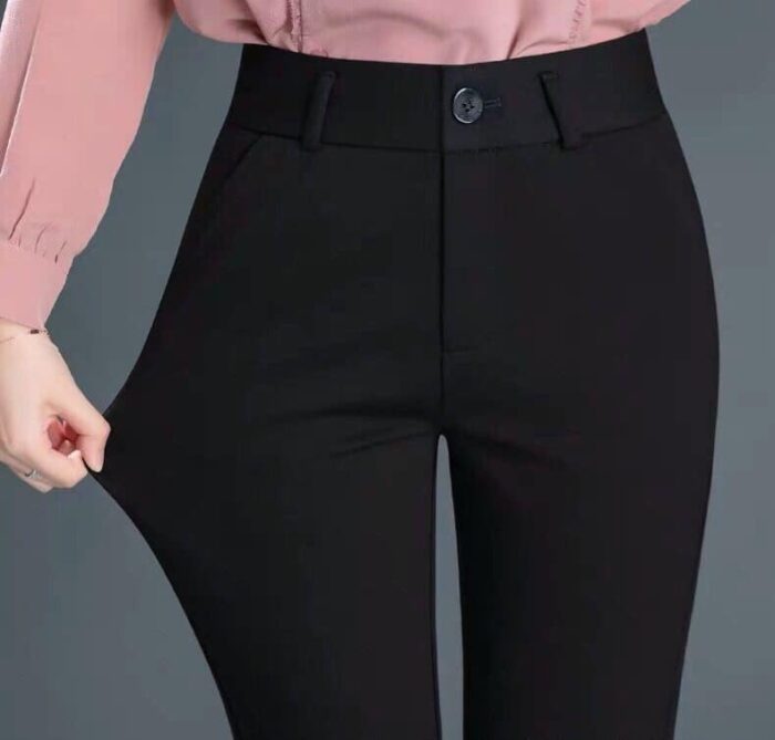 Women's Straight Stretch Formal Strip Pants - Image 4