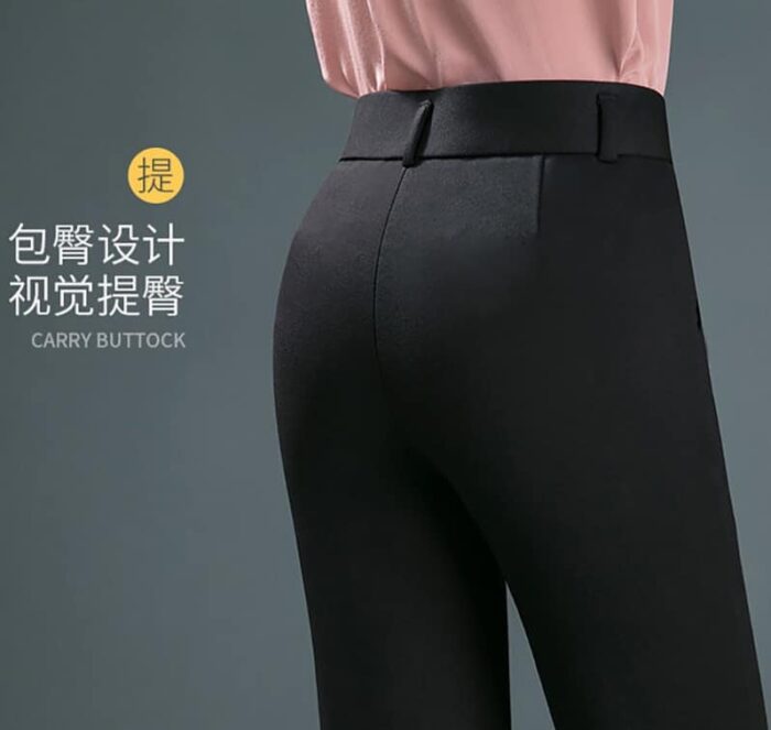 Women's Straight Stretch Formal Strip Pants - Image 3